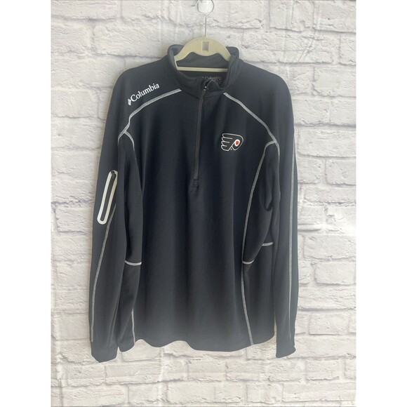 Columbia Men’s Philadelphia Flyers Athleisure  Golf Quarter Zip Pullover Size XL - Picture 1 of 9